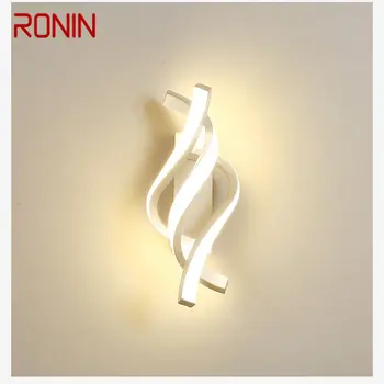 Современный настенный светильник RONIN с белым светодиодным винтажным бра в помещении, креативный дизайн одежды для дома, гостиной, спальни, Декоративный