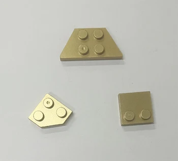 * Специальная пластина из металлического золота * 10 шт., номер детали DIY enlighten block brick.  Совместим с другими сборками.