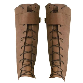 Средневековые гетры, чехлы для ног, Рыцарские бахилы, защита для ног в стиле стимпанк, Аксессуары для костюмов рыцаря для косплея, подарки