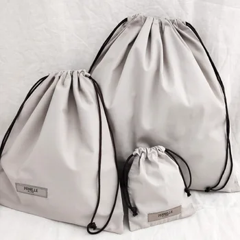 Сумка на шнурке, хлопковая сумка для покупок через плечо, экологически Чистые складные сумки для продуктов, складная сумка-тоут, портативные сумки, сумка для хранения