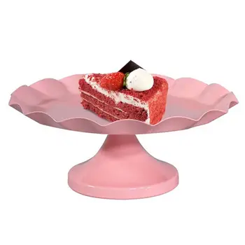 Тарелка для торта Свадебный реквизит Железная Круглая подставка для торта Стойка для десертов и закусок Лоток Украшение стола Розовая фруктовая тарелка Свадебный держатель для вечеринки