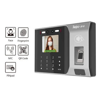 Устройство для распознавания лиц Telpo B10, устройство для учета рабочего времени по отпечаткам пальцев со считывателем RFID-карт