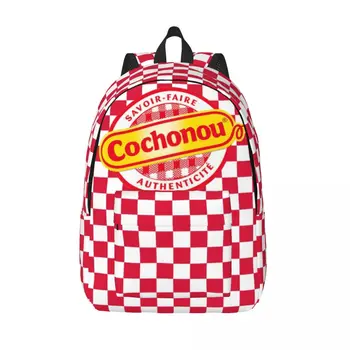 Холщовые рюкзаки Cochonou с 3D-принтом для мальчиков и девочек, школьные дорожные сумки для колледжа, Мужская Женская сумка для книг, подходит для 15-дюймового ноутбука
