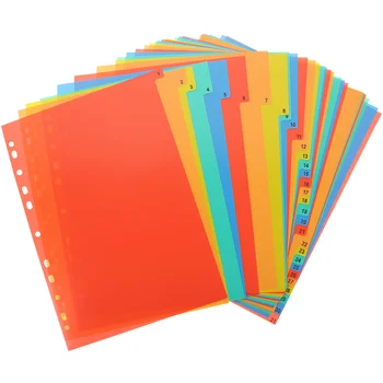 Цветные папки для файлов Разделитель для указателей формата А4 Разделители для школьных папок Пластиковые вкладки Маркеры для страниц с отрывными листами Офисный блокнот из ПВХ