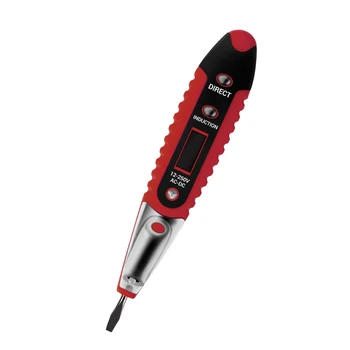 Цифровой тестовый карандаш, многофункциональный тестер переменного тока 12-250 В, электрический ЖК-дисплей, детектор напряжения, тестовая ручка