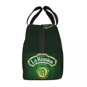 974 Женская сумка для ланча на острове Реюньон, остров Маргуйя, Индийский океан, Термоизолированный ланч-бокс er, Рабочие школьные сумки для еды