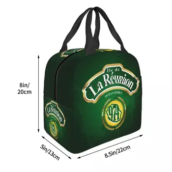 974 Женская сумка для ланча на острове Реюньон, остров Маргуйя, Индийский океан, Термоизолированный ланч-бокс er, Рабочие школьные сумки для еды