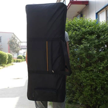 Утепленная водонепроницаемая сумка для пианино с 61 клавишей - Противоударная ткань Ткань водонепроницаемая и прочная