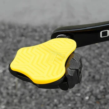 Высококачественные Абсолютно новые накладки на педали, накладки на педали, нейлоновые Адаптеры для педалей, накладки для шоссейных велосипедов для Shimano SPD SL Желтый