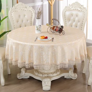 Бытовая круглая скатерть для стола круглая скатерть для гостиной в современном простом стиле сплошная круглая скатерть для стола
