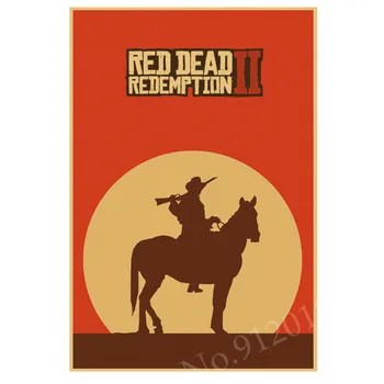 Игровой Плакат Red Dead Redemption 2 Винтажная Металлическая Жестяная Табличка С Надписью Room Decor Железная Доска С Росписью Аксессуары Для Домашнего Декора 30x40cm